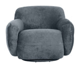 Boble Storm Gray Swivel Chair - Ornate Home