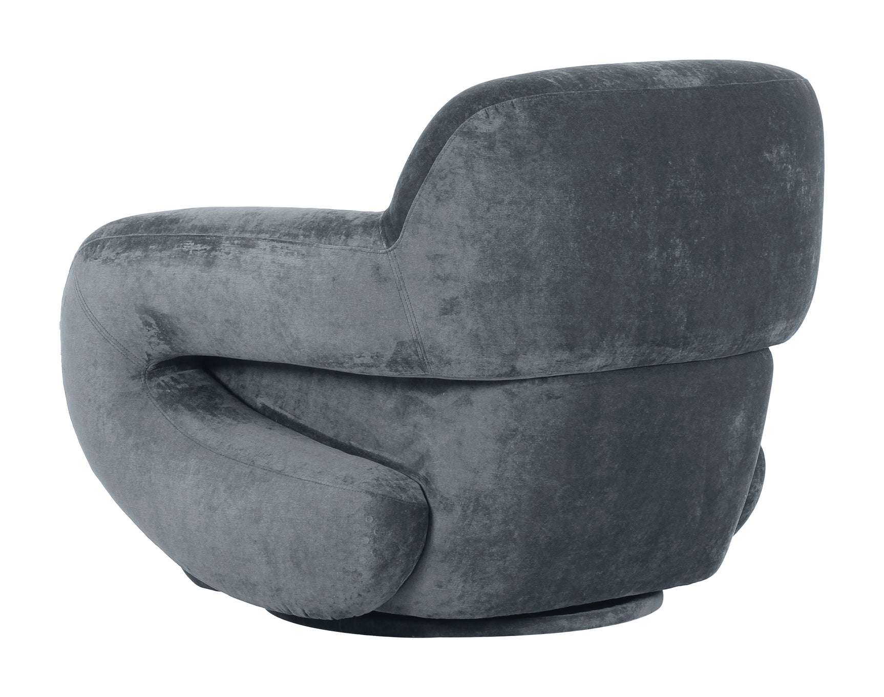 Boble Storm Gray Swivel Chair - Ornate Home
