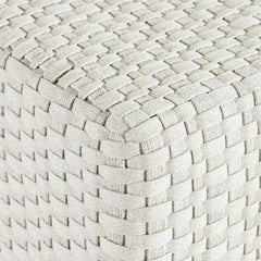 Boca White Outdoor Ottoman - Ornate Home