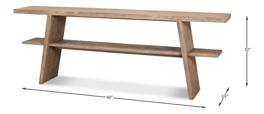 Bodega Vineyards Tan Console Table - Ornate Home
