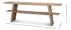 Bodega Vineyards Tan Console Table - Ornate Home