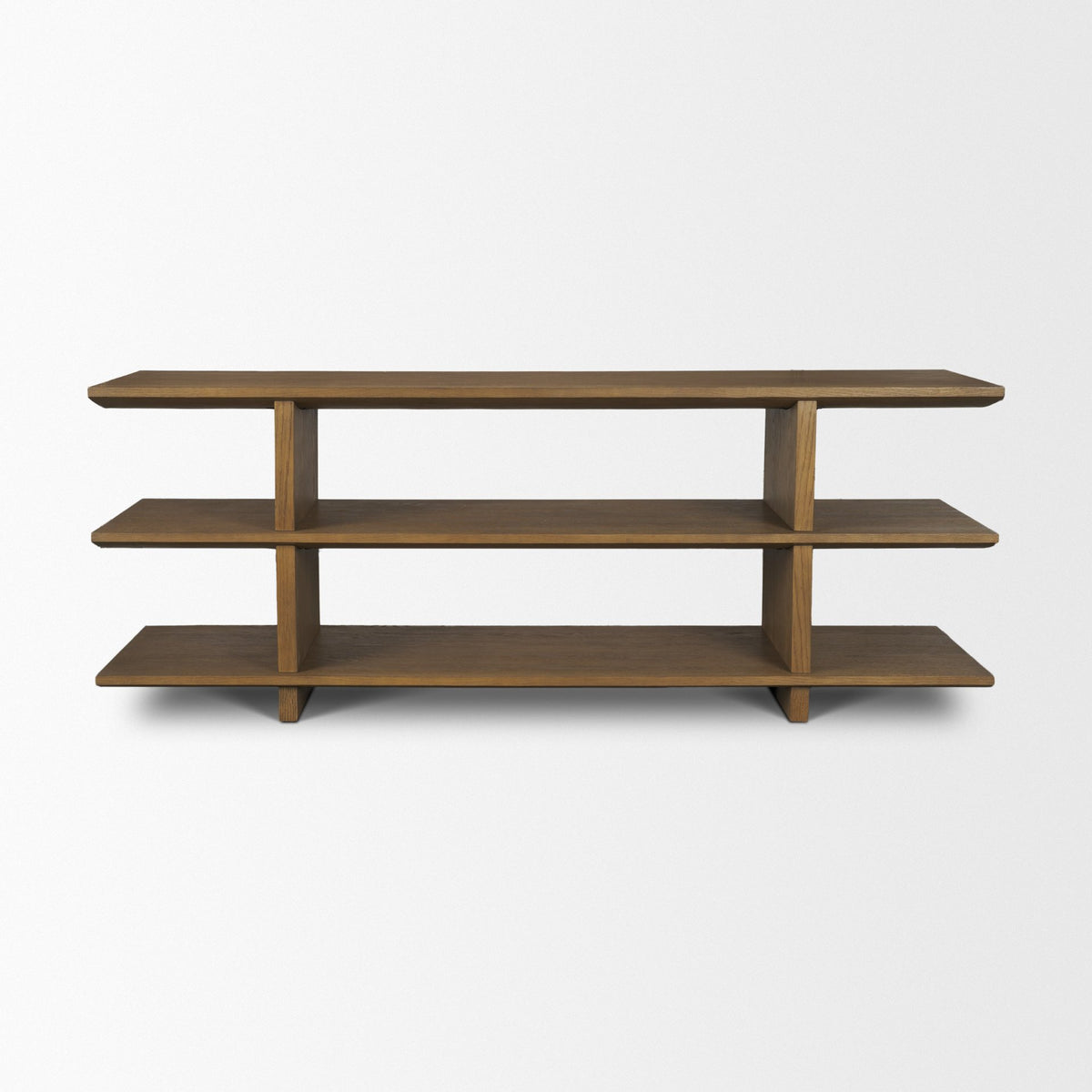 Boden Brown 74" Wood Console Table with Open Shelves - Ornate Home
