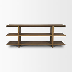 Boden Brown 74" Wood Console Table with Open Shelves - Ornate Home