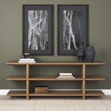 Boden Brown 74" Wood Console Table with Open Shelves - Ornate Home
