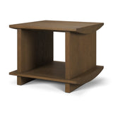 Boden Brown Wood Side Table with Open Shelves - Ornate Home