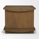 Boden Brown Wood Side Table with Open Shelves - Ornate Home