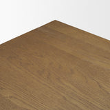 Boden Brown Wood Side Table with Open Shelves - Ornate Home