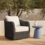 Bodhi Charcoal Outdoor Swivel Accent Chair - Ornate Home