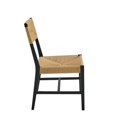 Bodie Black/Natural Wood Dining Chair - Ornate Home