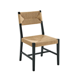 Bodie Black/Natural Wood Dining Chair (Set of 2) - Ornate Home