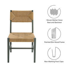 Bodie Light Gray/Natural Wood Dining Chair - Ornate Home