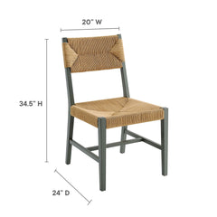 Bodie Light Gray/Natural Wood Dining Chair - Ornate Home