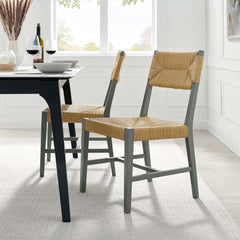 Bodie Light Gray/Natural Wood Dining Chair - Ornate Home