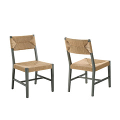 Bodie Light Gray/Natural Wood Dining Chair (Set of 2) - Ornate Home
