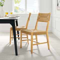 Bodie Natural Wood Dining Chair - Ornate Home