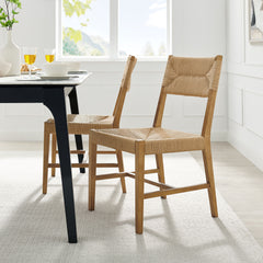 Bodie Natural Wood Dining Chair (Set of 2) - Ornate Home