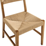 Bodie Natural Wood Dining Chair (Set of 2) - Ornate Home