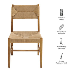 Bodie Natural Wood Dining Chair (Set of 2) - Ornate Home