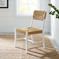 Bodie White/Natural Wood Dining Chair - Ornate Home