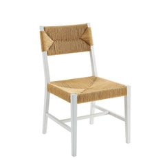 Bodie White/Natural Wood Dining Chair - Ornate Home