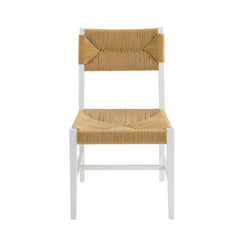 Bodie White/Natural Wood Dining Chair - Ornate Home