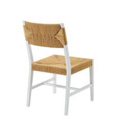 Bodie White/Natural Wood Dining Chair - Ornate Home