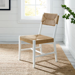 Bodie White/Natural Wood Dining Chair (Set of 2) - Ornate Home