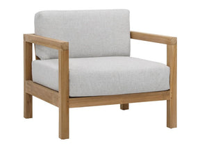 Boe Light Gray/Natural Outdoor Chair - Ornate Home
