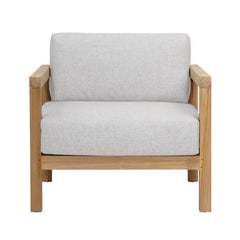Boe Light Gray/Natural Outdoor Chair - Ornate Home