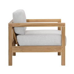 Boe Light Gray/Natural Outdoor Chair - Ornate Home
