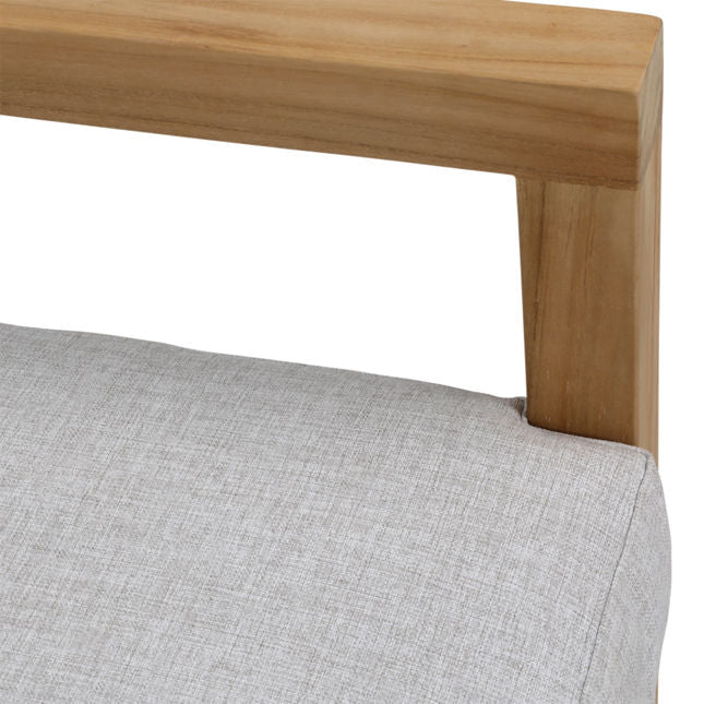 Boe Light Gray/Natural Outdoor Chair - Ornate Home