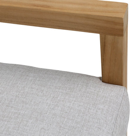 Boe Light Gray/Natural Outdoor Chair - Ornate Home