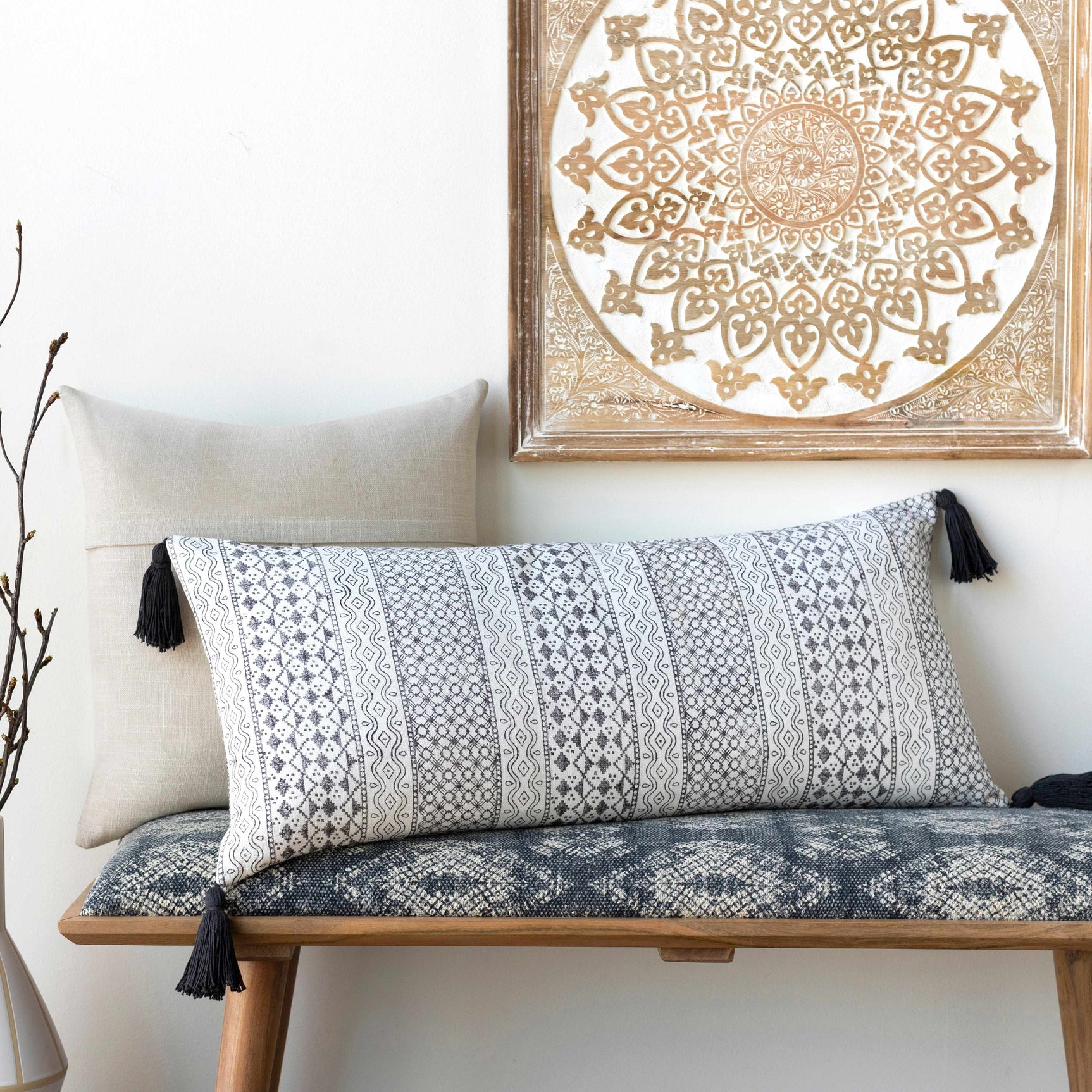 Boerne Traditional Pattern Wooden Wall Art Decor - Ornate Home