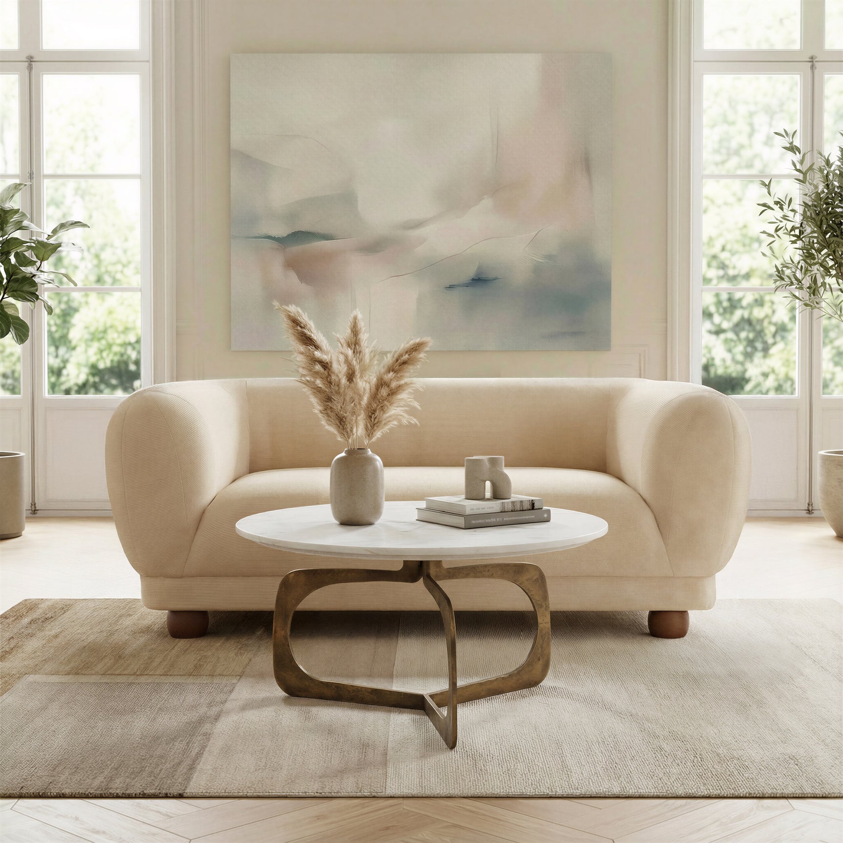 Boet Taupe Loveseat - Ornate Home