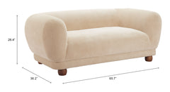 Boet Taupe Loveseat - Ornate Home