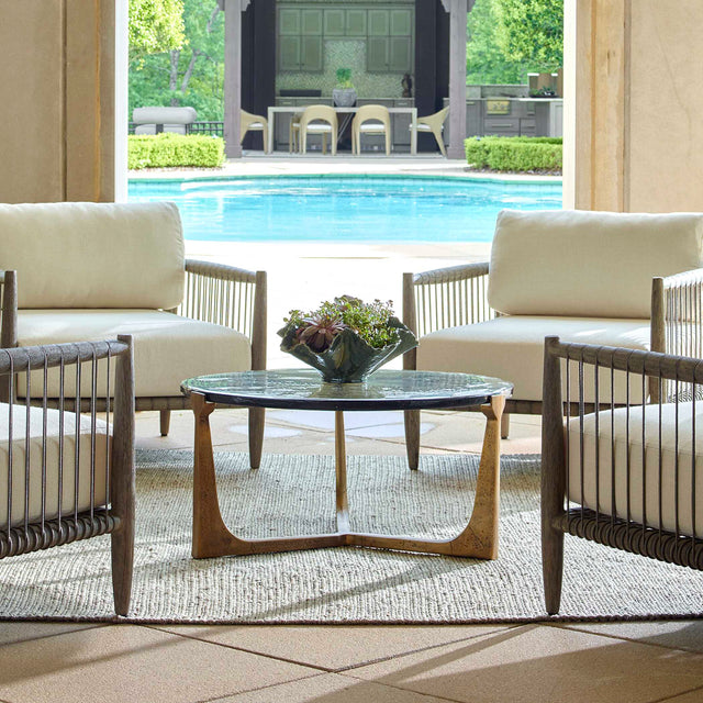 Bohdi Brass Outdoor Coffee Table - Ornate Home