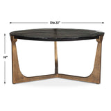 Bohdi Brass Outdoor Coffee Table - Ornate Home