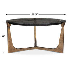 Bohdi Brass Outdoor Coffee Table - Ornate Home
