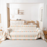 Bohemian Geometric Sofa Throw Cover, Cozy & Protective Ethnic-Inspired Couch Cover - Ornate Home