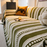 Bohemian Striped Sofa Cover, Decor Woven Throw for Couch, Loveseat, or Sectional - Ornate Home