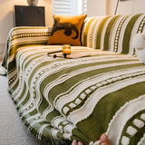Bohemian Striped Sofa Cover, Decor Woven Throw for Couch, Loveseat, or Sectional - Ornate Home