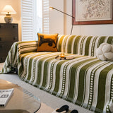 Bohemian Striped Sofa Cover, Decor Woven Throw for Couch, Loveseat, or Sectional - Ornate Home