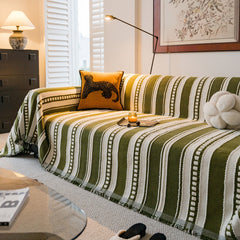 Bohemian Striped Sofa Cover, Decor Woven Throw for Couch, Loveseat, or Sectional - Ornate Home