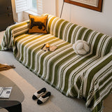 Bohemian Striped Sofa Cover, Decor Woven Throw for Couch, Loveseat, or Sectional - Ornate Home