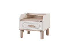 Bohemsoft White/Brown Nightstand - Ornate Home