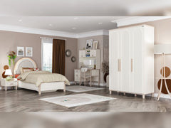 Bohemsoft White/Brown Nightstand - Ornate Home