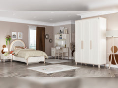 Bohemsoft White/Brown Nightstand - Ornate Home
