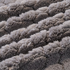 Boho 3D Geometric Throw Blanket for Couch, Luxurious Velvety Plush Fleece Sofa Cover - Ornate Home