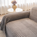 Boho 3D Geometric Throw Blanket for Couch, Luxurious Velvety Plush Fleece Sofa Cover - Ornate Home