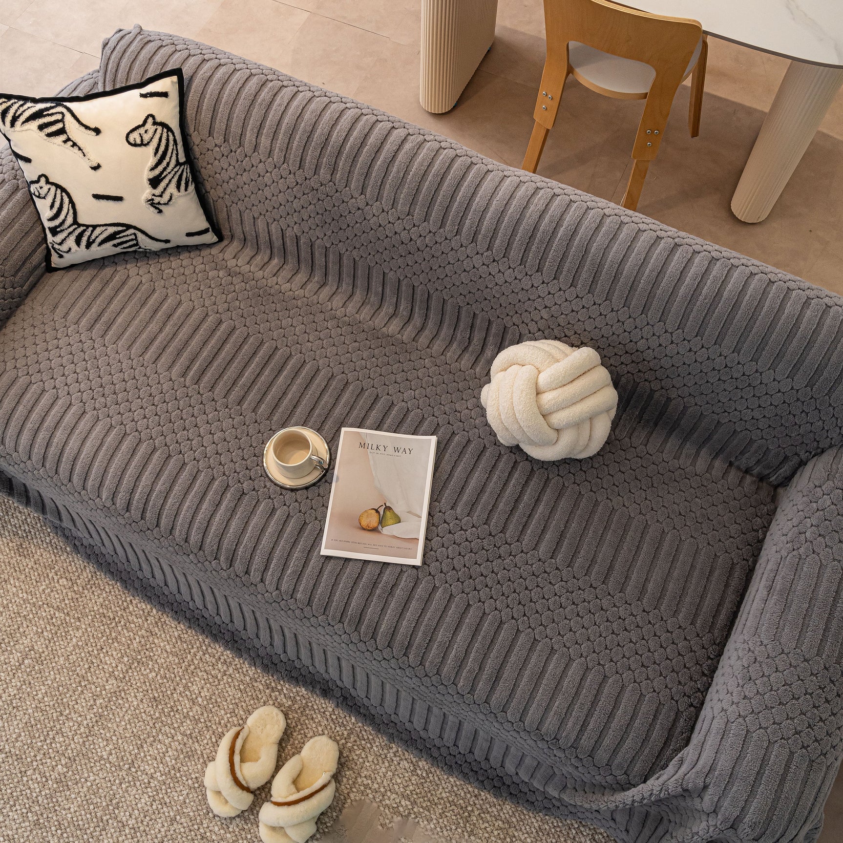 Boho 3D Geometric Throw Blanket for Couch, Luxurious Velvety Plush Fleece Sofa Cover - Ornate Home
